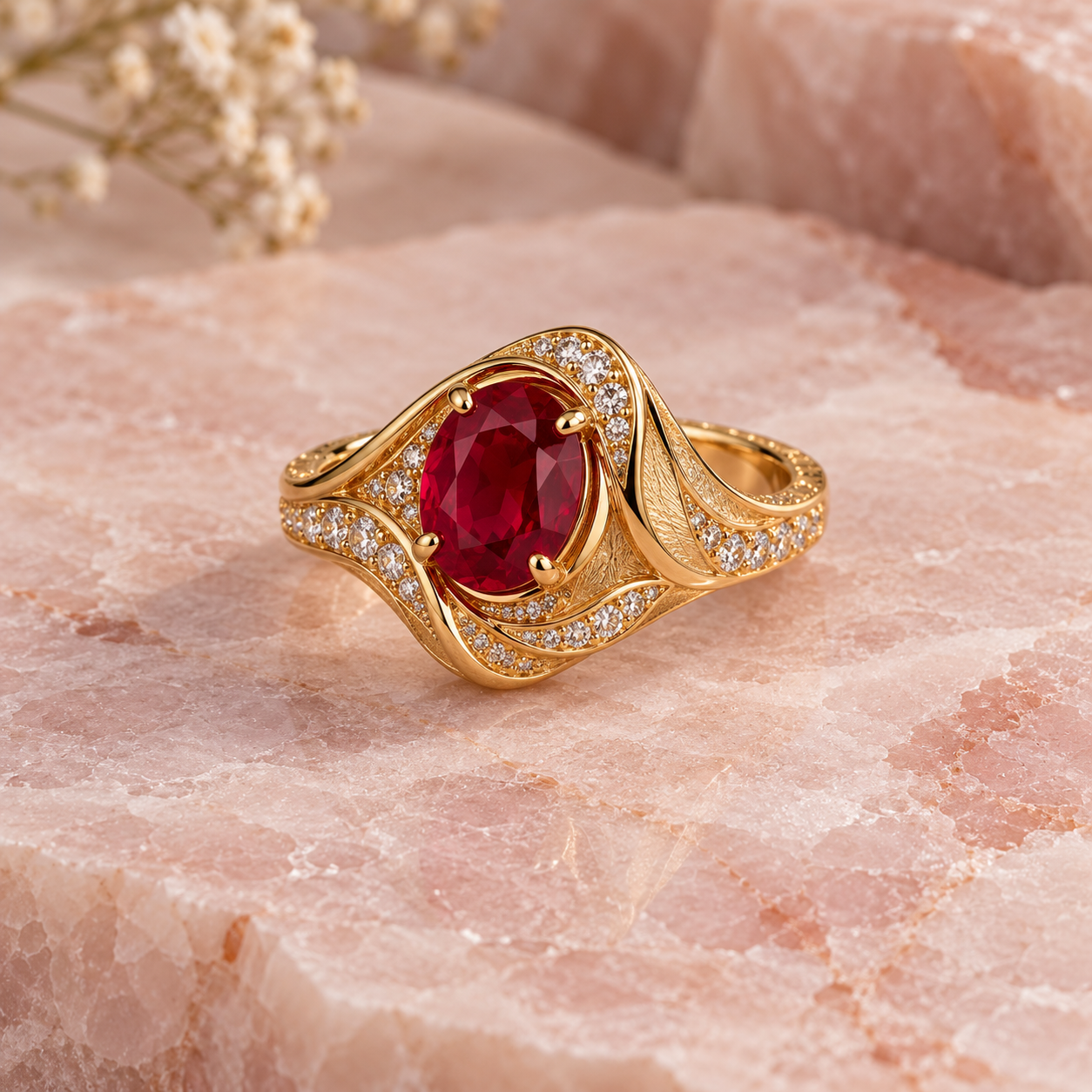 Gold ruby ring